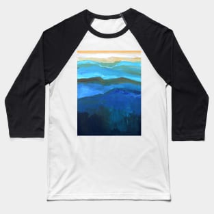 Abstract Mountain Range by Robert Phelps Baseball T-Shirt